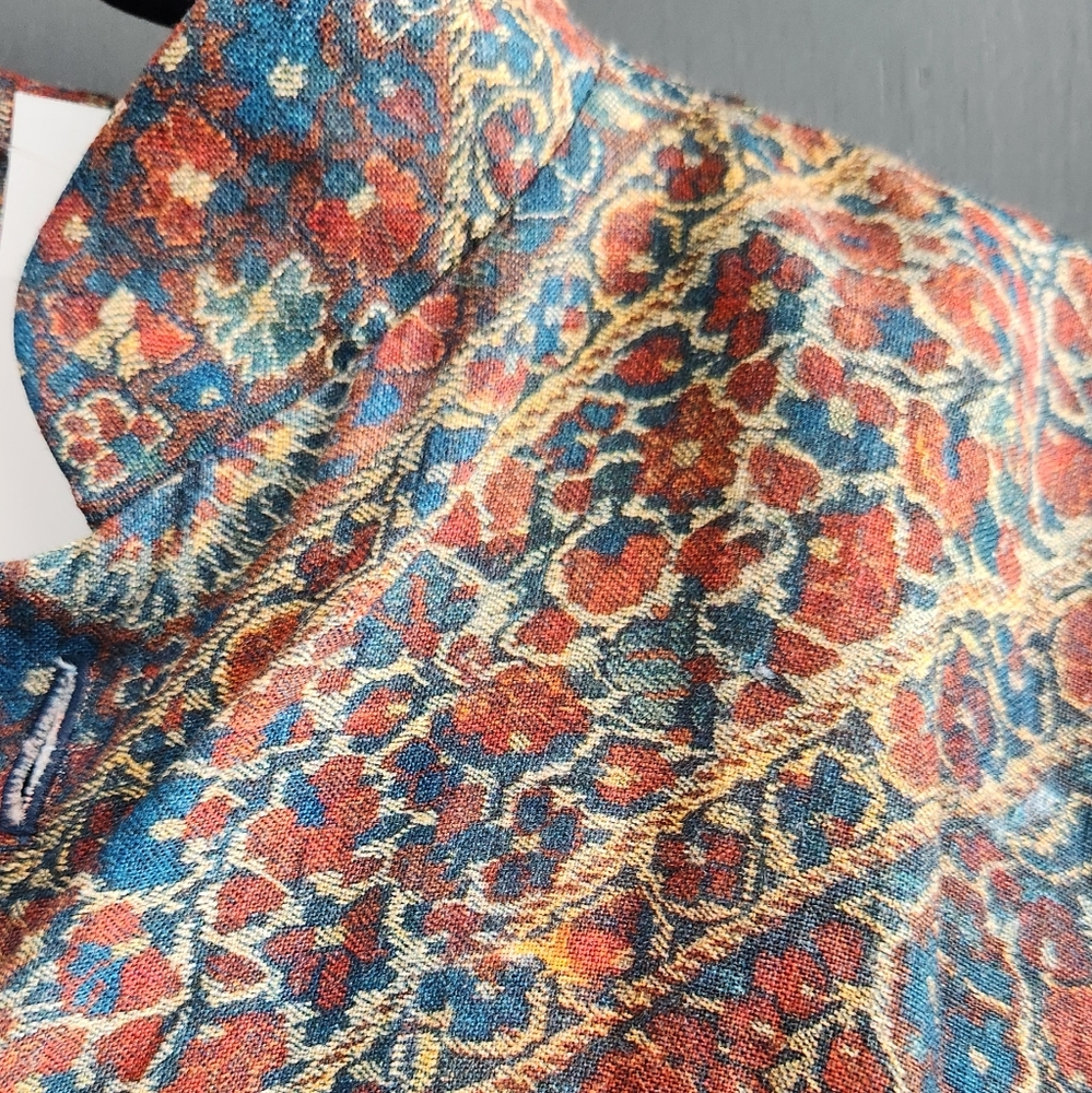 Eskandar Linen Print Blazer - Picture 5 of 13